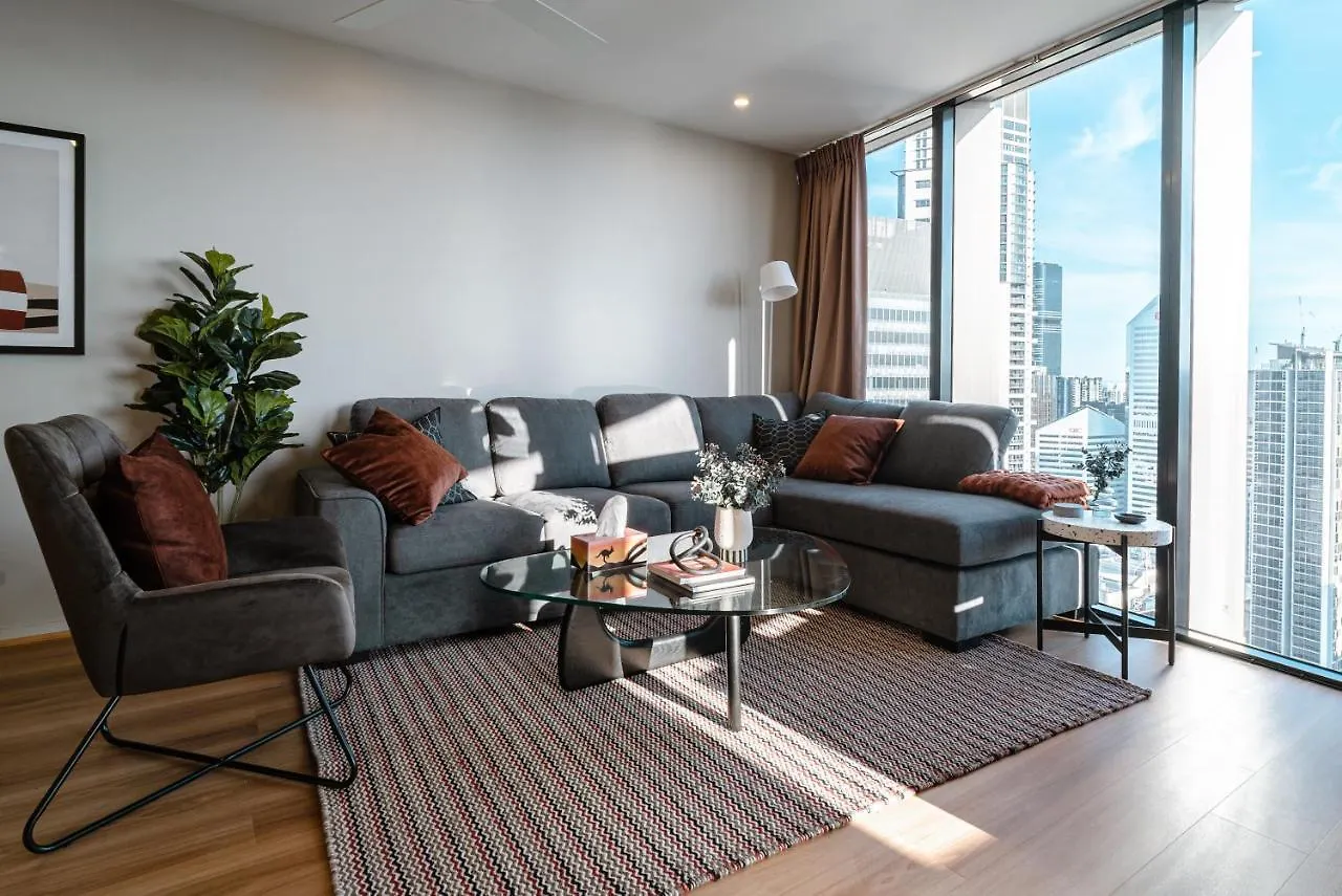 브리즈번 Lux 37Th Floor 2Br 2Bath, Infinity Pool, Gym, Wifi 아파트 오스트레일리아